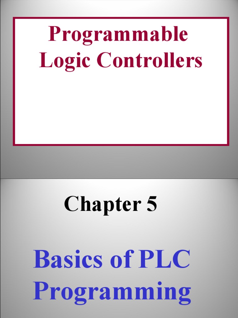 Basics of PLC Programming | PDF | Programmable Logic Controller | Input ...