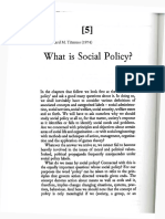 Titmuss - What is Social Policy