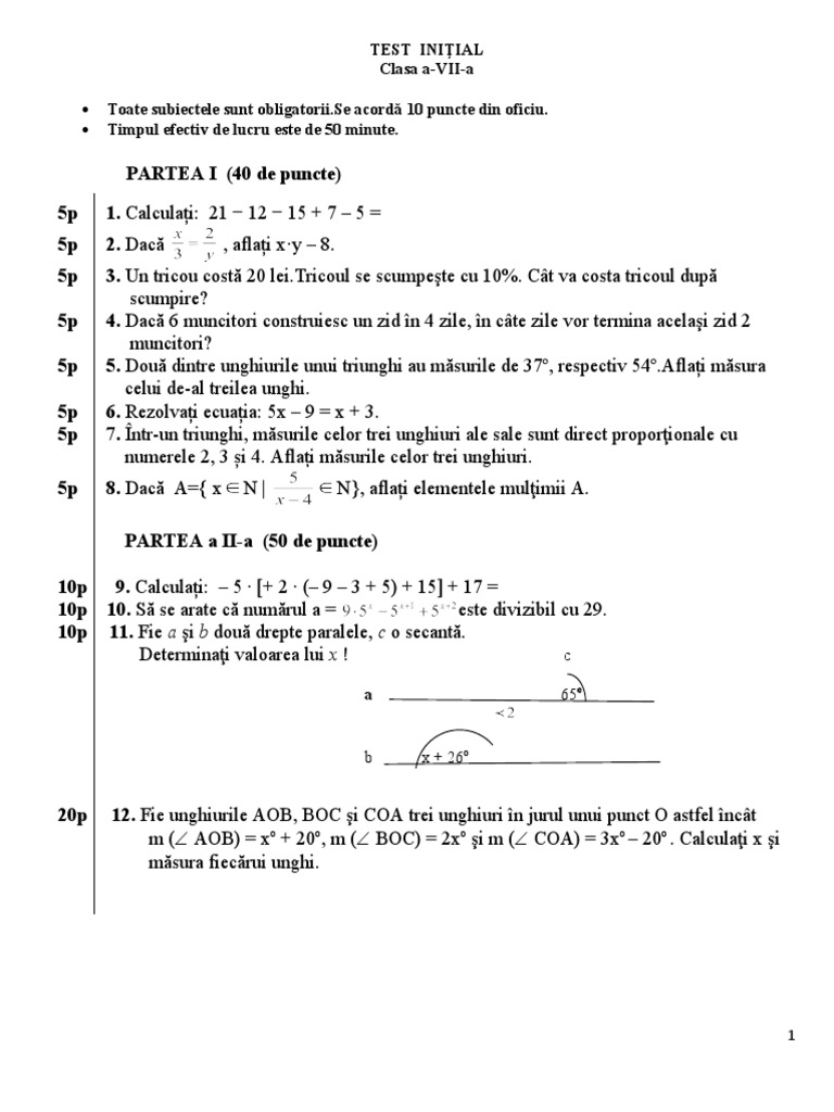 3 Test Initial 7 | PDF