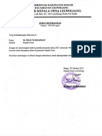 Surat Keterangan POSYANDU Desa Leuwiliang