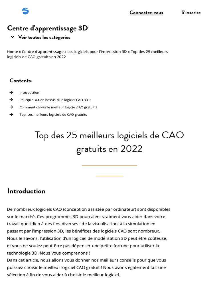 Top Des 25 Meilleurs Logiciels de CAO Gratuits en 2022 | PDF ...