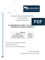 TC2 - Reporte de Evaluación de Proyectos de Inversión - Eq14