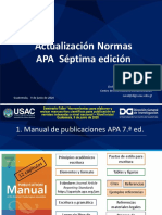 APA 7a Ed. Actualización Citas y Referencias