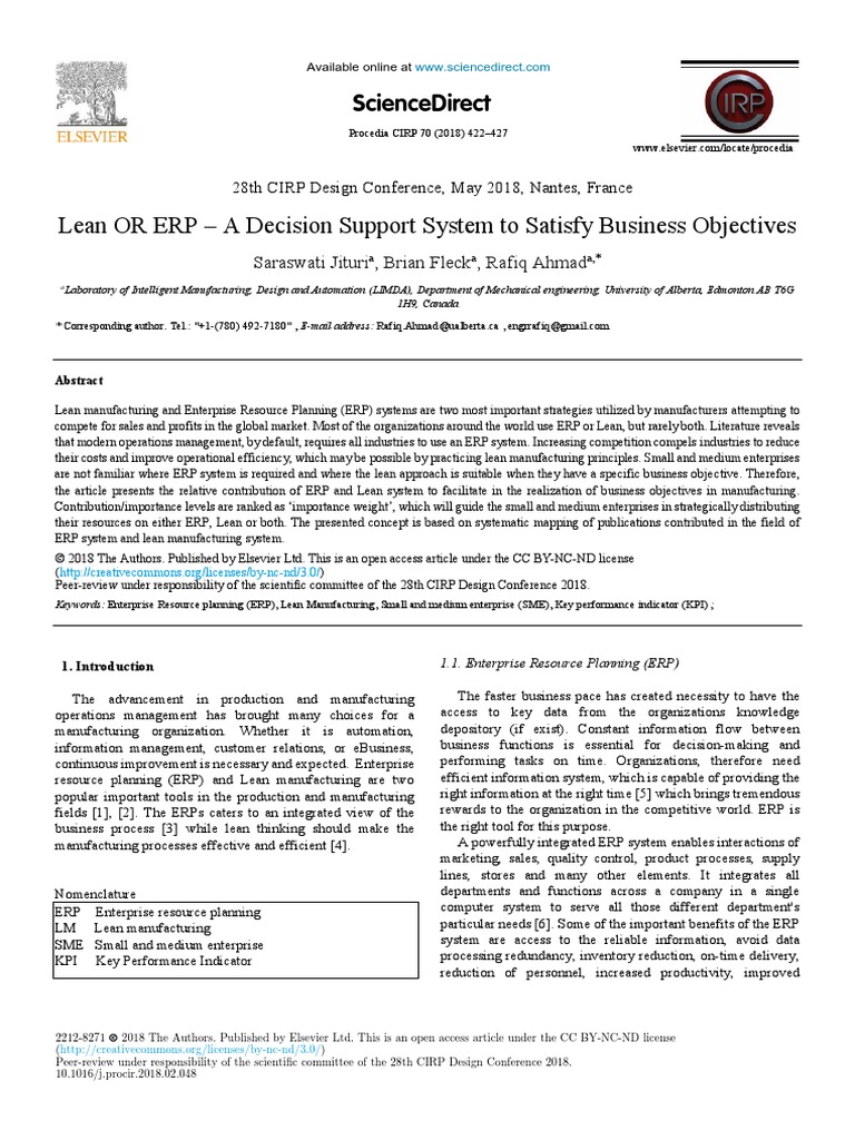 Sciencedirect Sciencedirect Sciencedirect PDF Enterprise Resource