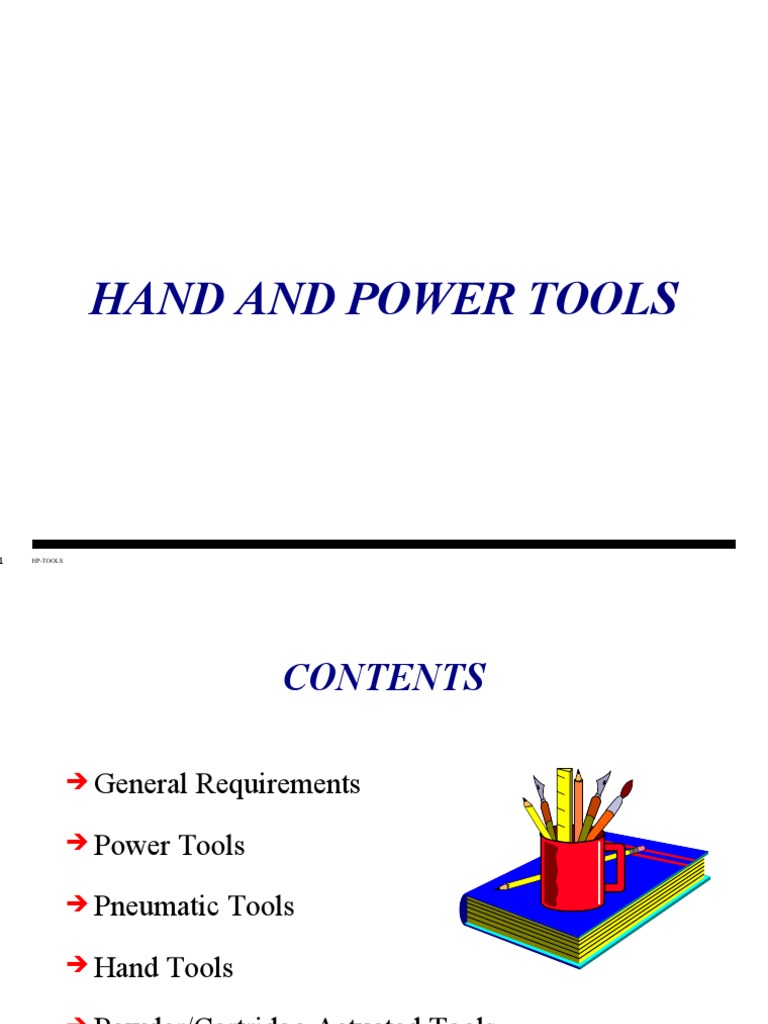 Hand and Power Tools PDF Personal Protective Equipment Tools