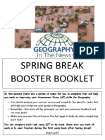 Spring Break Booster Booklet