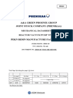 A&A Green Phoenix Group Joint Stock Company (Phenikaa) : Mechanical Datasheet For Reactor Vacuum Pump Vp-601/701
