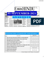 01-SEPTEMBER-2021: The Hindu News Analysis - 01 September 2021 - Shankar IAS Academy