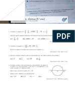 Números reais - exercícios de provas e testes