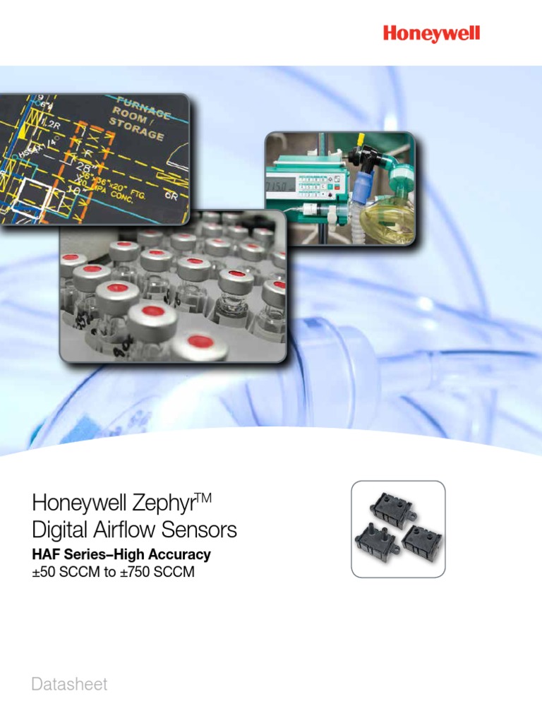Honeywell Zephyr Digital Airflow Sensors Datasheet PDF Flow