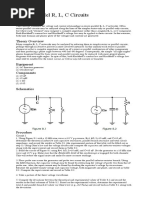 Series-Parallel R, L, C Circuits: Objective