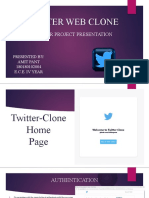 Twitter Web Clone: Minor Project Presentation