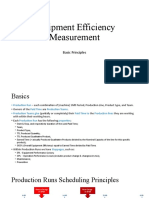 Efficiency Measurement (Production Runs Recording Principles)