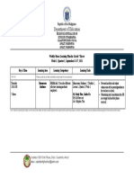 Weekly Home Learning Plan For Grade HGP 7