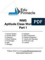 Aptitude Worksheets - 1