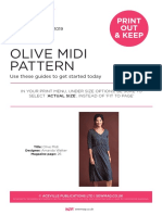 Olive Midi Pattern: Print OUT & Keep