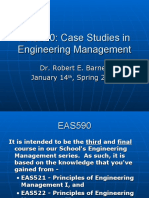 EAS590: Case Studies in Engineering Management