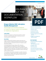 Quality Assurance Throughout The Documentation Workflow: Dragon Medical 360 - Escription Quality Management