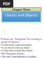 Chapter Three: Classes and Objects