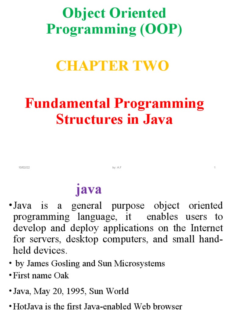 Chapter Two: Fundamental Programming Structures in Java | PDF | Java ...