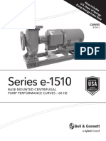 Series E-1510: Base Mounted Centrifugal Pump Performance Curves - 60 HZ