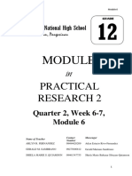 QUARTER 2 WEEK 6 7 Module 6 in Practical Research 2