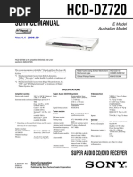 Service Manual: HCD-DZ720