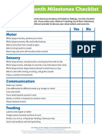 Baby Development Milestones Checklist