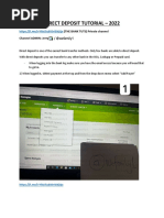 Direct Deposit Tutorial 2022