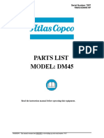 Parts Manual for Drilling Rig with Serial Number 7937