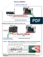 Power Cable From Outdoor Unit: (Installation Manual)