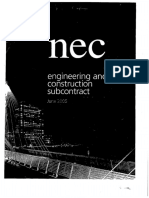 NEC 3- Sub- Contract