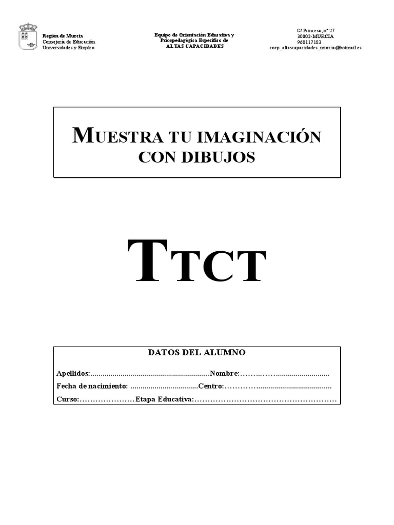 TORRANCE PRIMARIA COMPLETO Bis | PDF | Dibujo