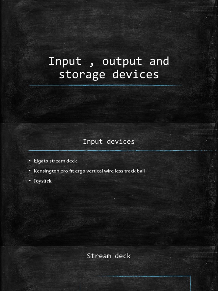 Input, Output and Storage Devices PDF Printer