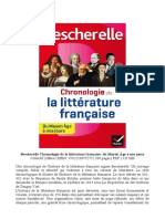Bescherelle Chronologie de La Litterature Francaise