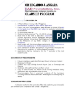 Scholarship Guidelines