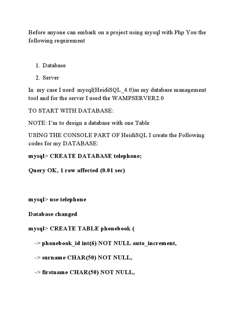 Tools To Know Before Design Web Application With PHP Anr Mysql | PDF