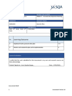 Learning Outcome: Qualification Module Code and Title