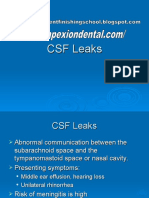 CSF Leaks 