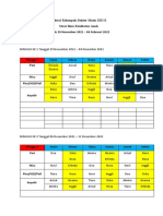 Jadwal Jaga - Stase Ika Xiii e