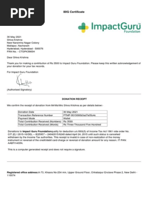 Donation Receipt