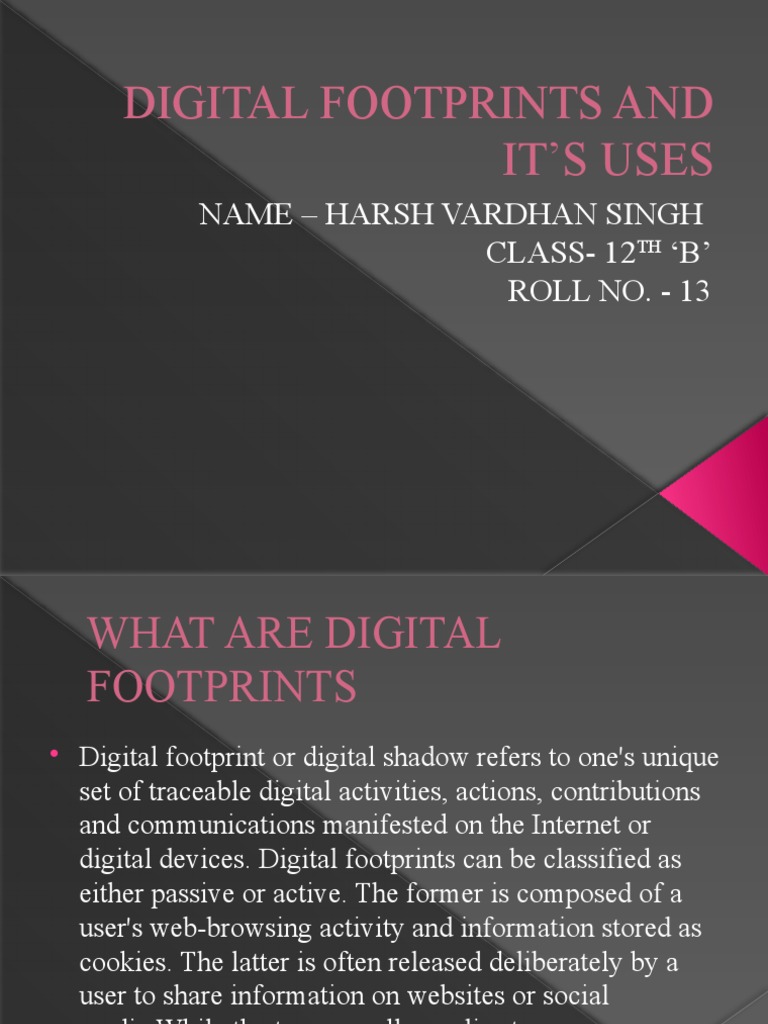 Understanding Digital Footprints | PDF | Cyberspace | Computing