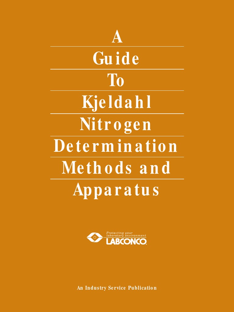 Guide Kjeldahl PDF Distillation Ammonia