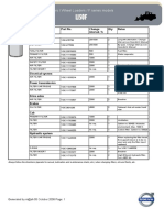 Filters / Wheel Loaders / F Series Models: Filters Description Part No. Change Interval / H Qty Notes Engine