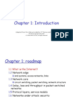 Chapter 1: Introduction: Adapted From The Slides Provided by J.F Kurose and K.W. Ross