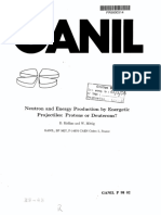 Neutron and Energy Production by Energetic Projectiles: Protons or Deuterons?