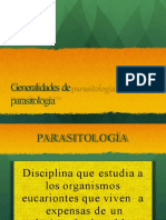 Generalidades de Parasitología