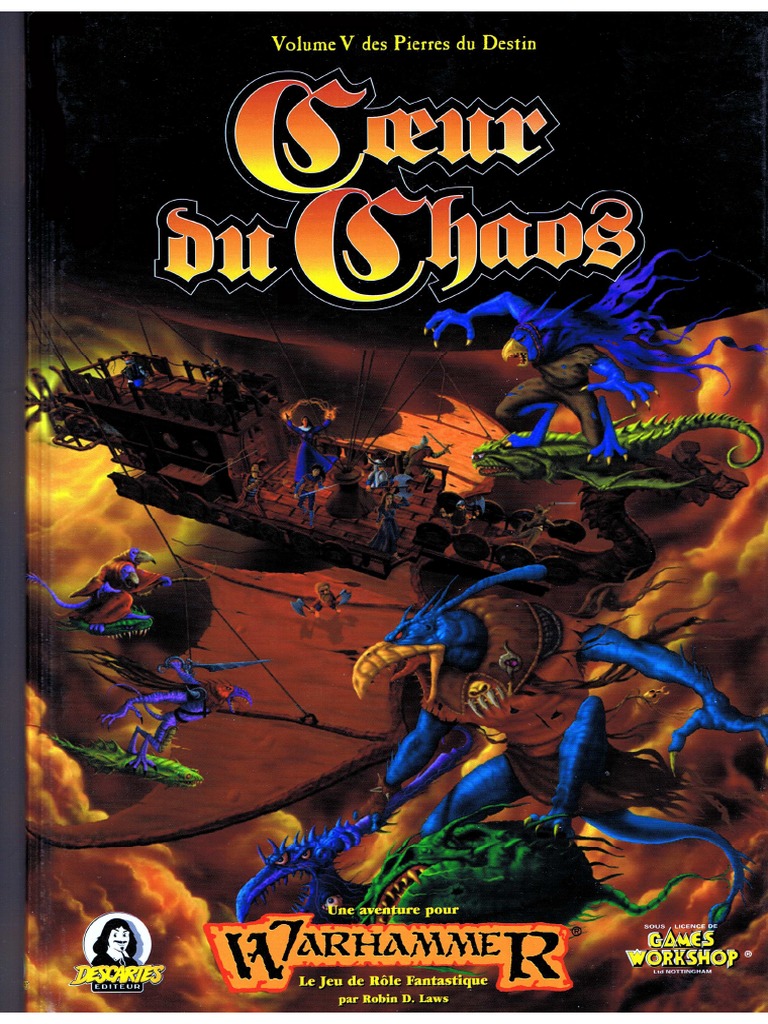 Warhammer JdR (VF) - Bloc De 39 Feuilles De Personnage - Édition 1989 - Très Bon état