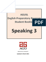 Speaking 3 Syllabus