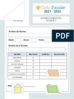 Examen Trimestral Quinto Bloque2 2021 2022